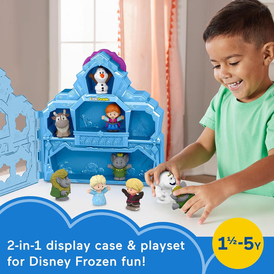 Fisher-Price Little People Toddler Toy Disney Frozen Carry Along Castle Case Playset