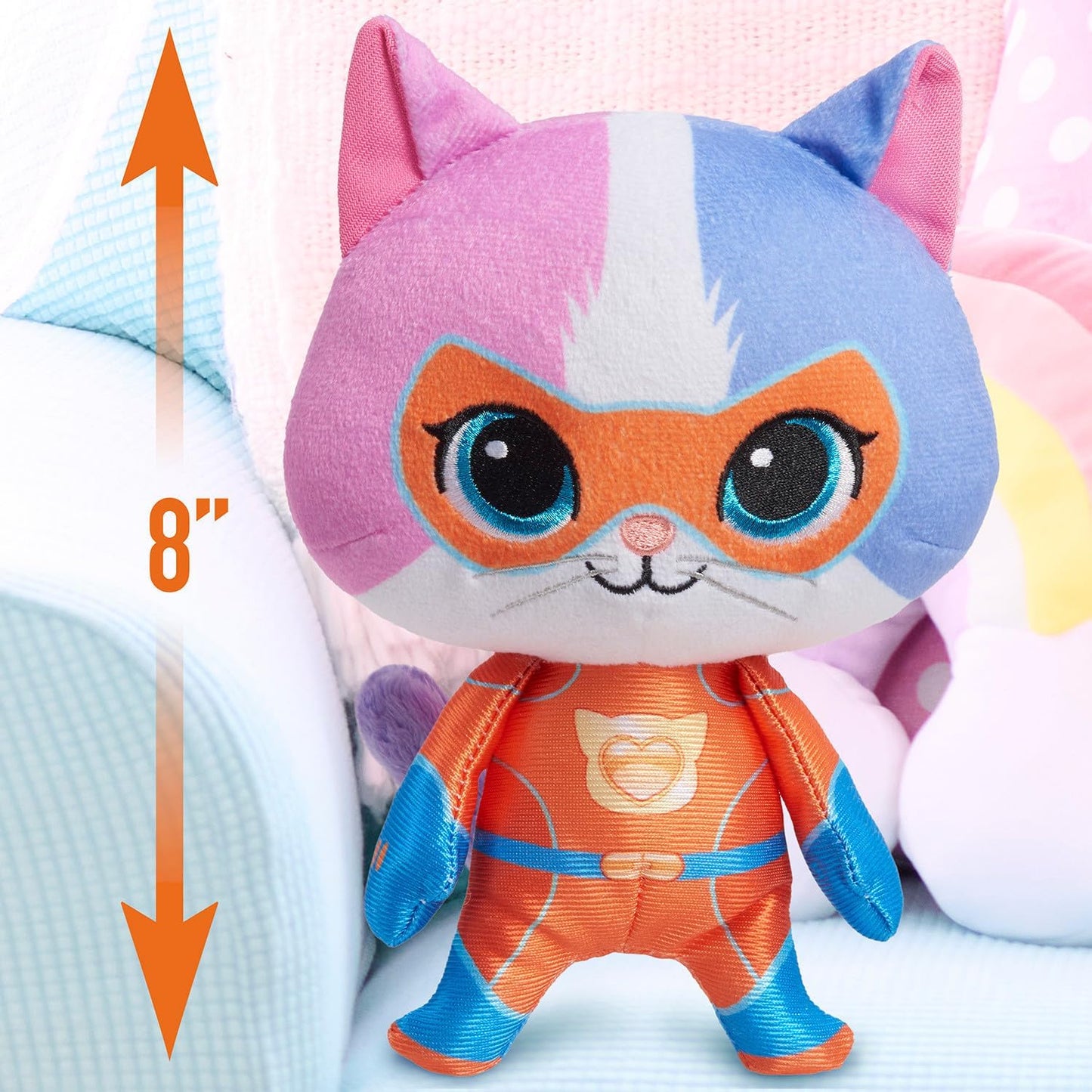 Just Play Disney Junior SuperKitties Small Plush Stuffed Animal Buddy Kitten for Ages 2 Up