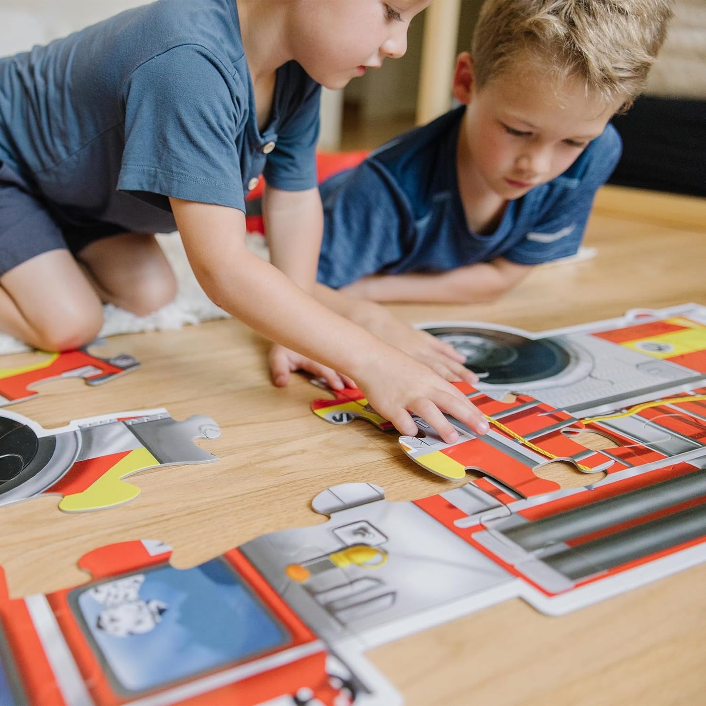 Melissa & Doug Melissa Doug Fire Truck Jumbo Jigsaw Floor Puzzle