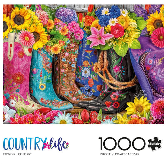 Buffalo Games Buffalo - Lars Stewart - Cowgirl Colors - 1000 Piece Jigsaw Puzzle