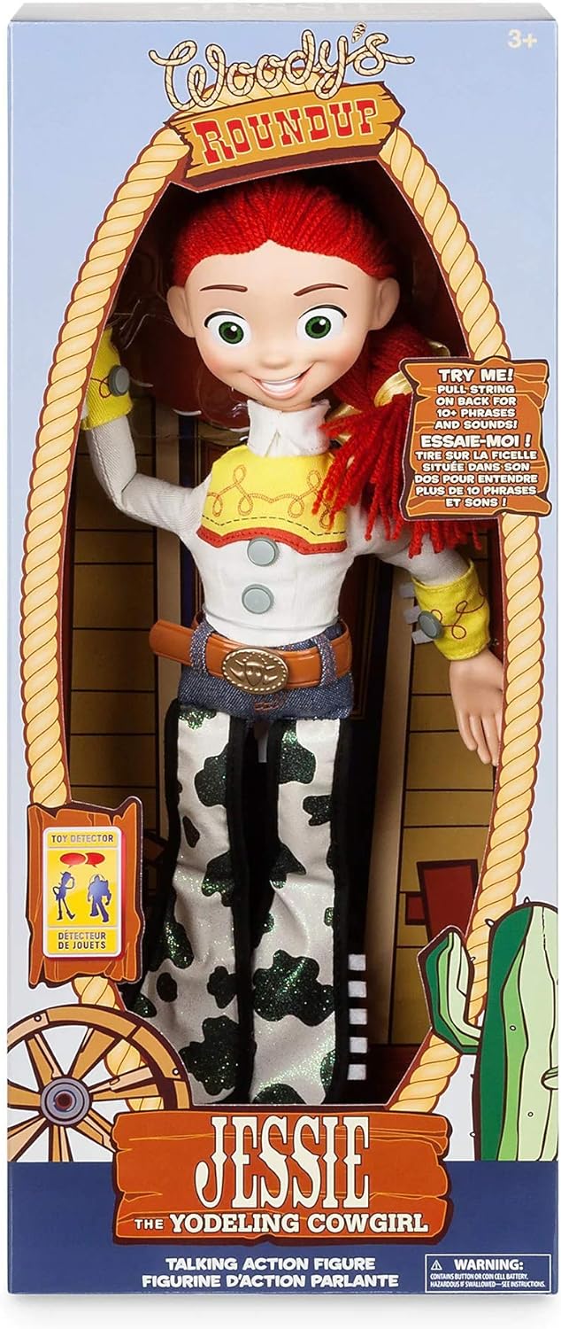 Disney Store Official Jessie Interactive Talking Action Figure from Toy Story Features