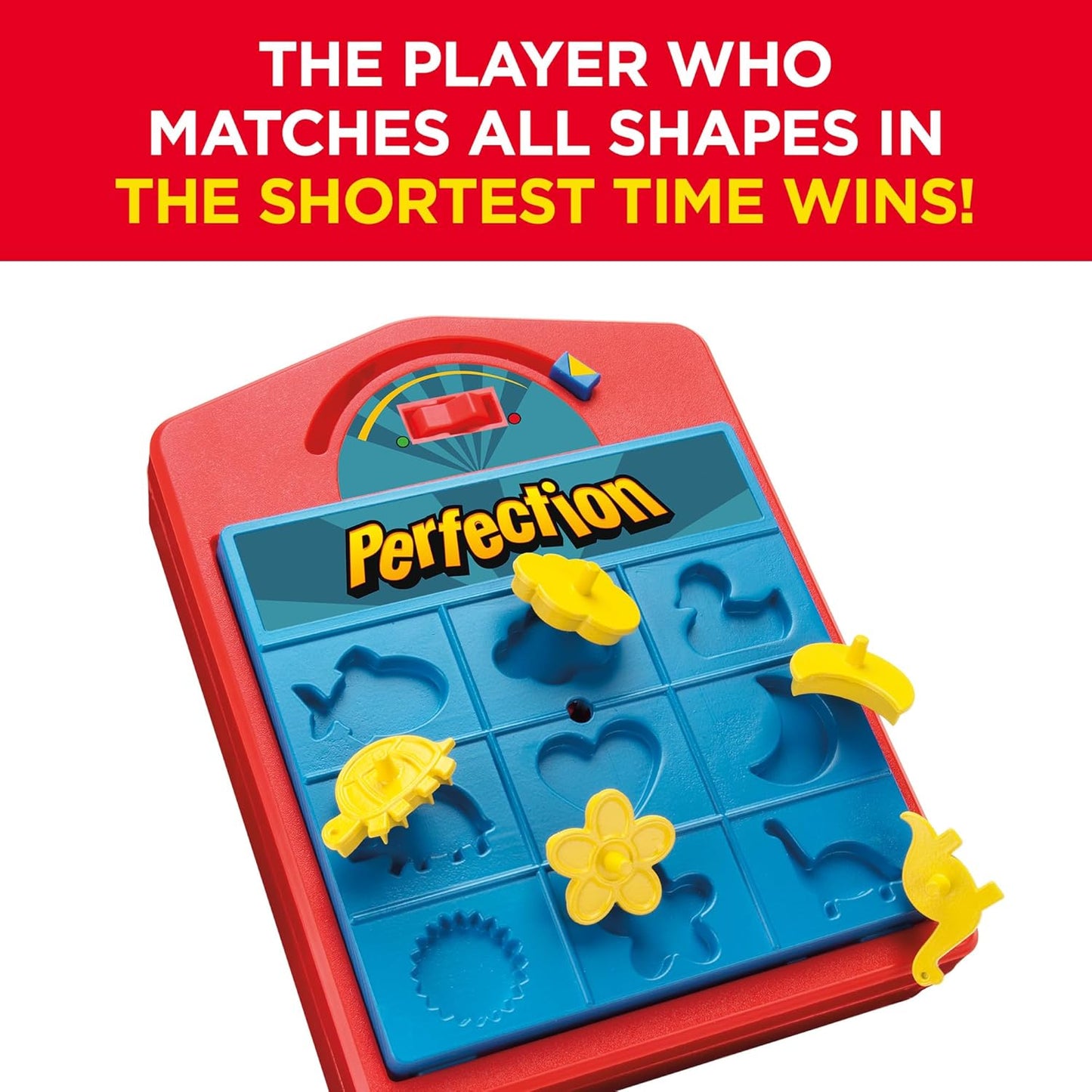 Hasbro Gaming Perfection Game for Popping Shapes and Pieces Preschool Board for Clasroom