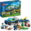 LEGO City Mobile Police Dog Training 60369 SUV Toy Car with Trailer Obstacle Course and Puppy Figures Animal Playset