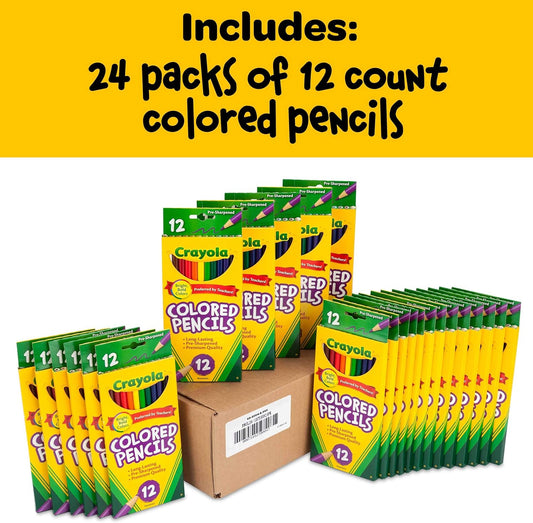 Crayola Bulk Colored Pencils for 24pk Back to School Supplies For Teachers Teacher