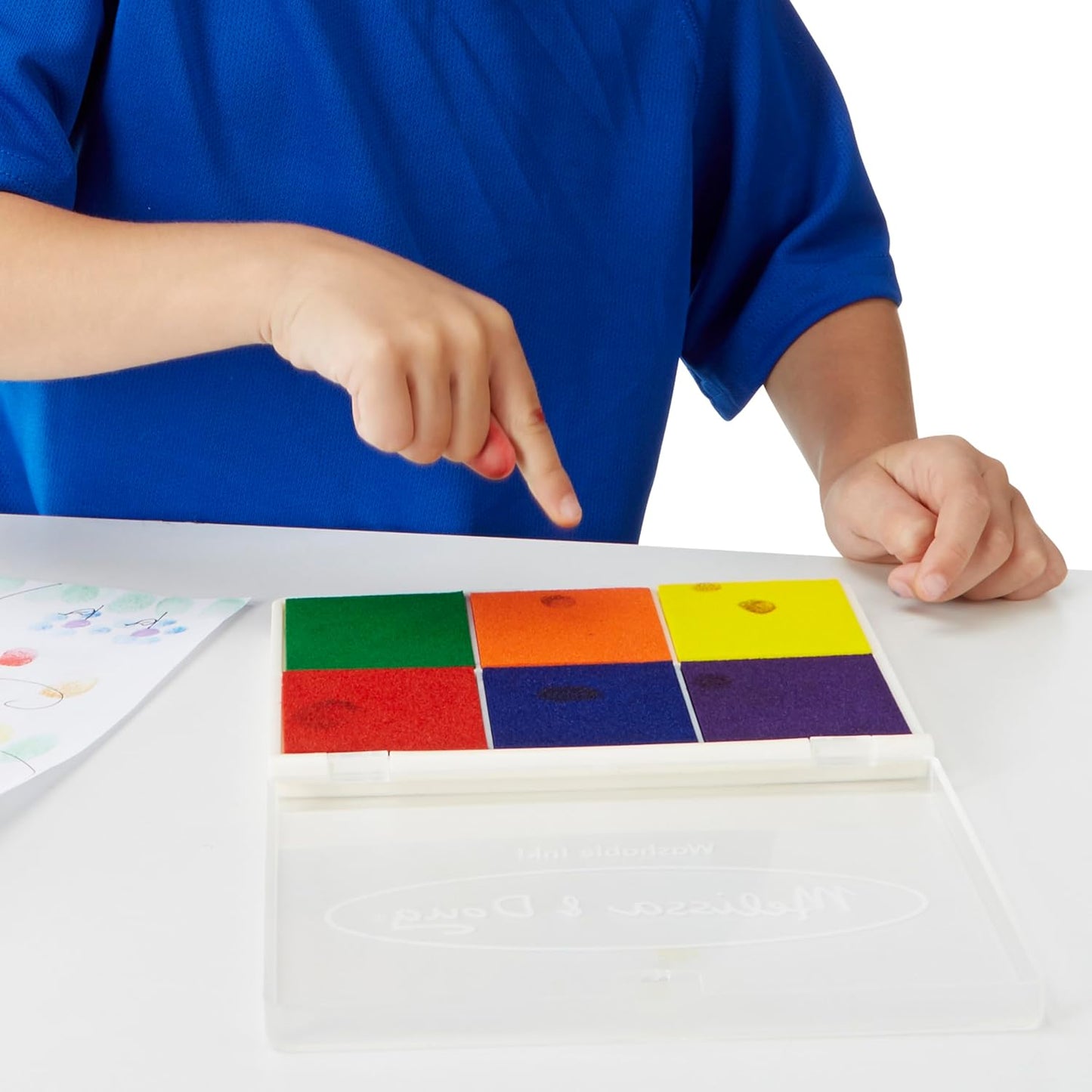Melissa & Doug Melissa Doug Rainbow Stamp Pad For Rubber Stamps Arts And Crafts Supplies