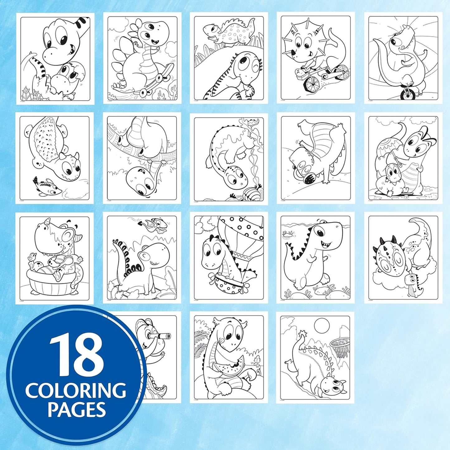 Crayola Color Wonder Prehistoric Pals Dinosaur Coloring Pages Mess Free Coloring for