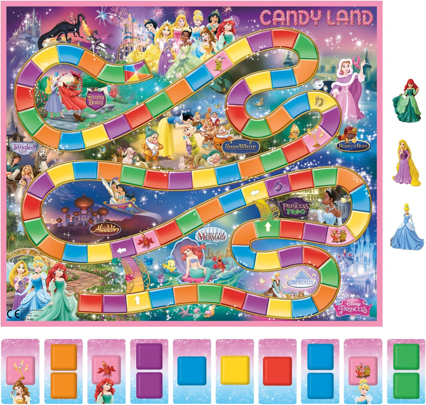 Hasbro Gaming Candy Land Disney Princess Edition Board Game