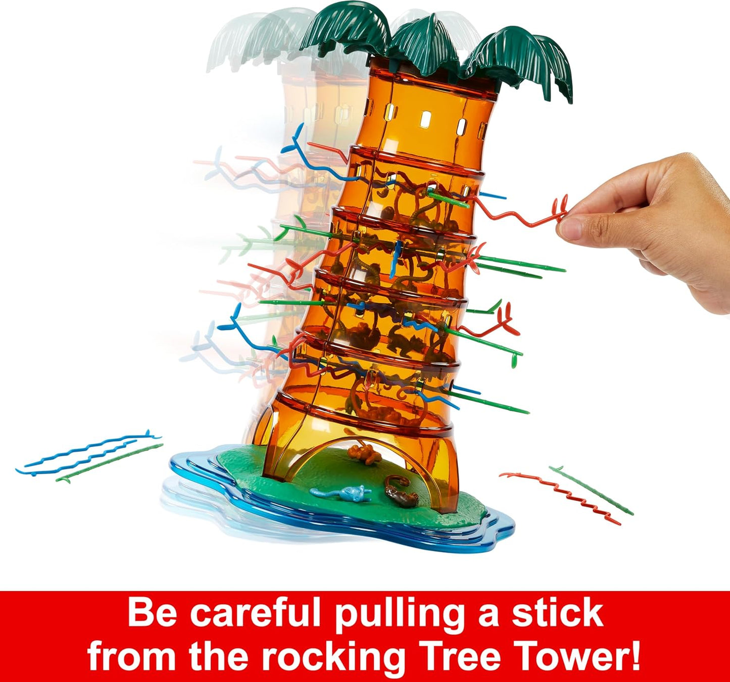Mattel Games Mattel KerPlunk Game Easy-to-Learn Family Game for 2 to 4 Players Don't Let