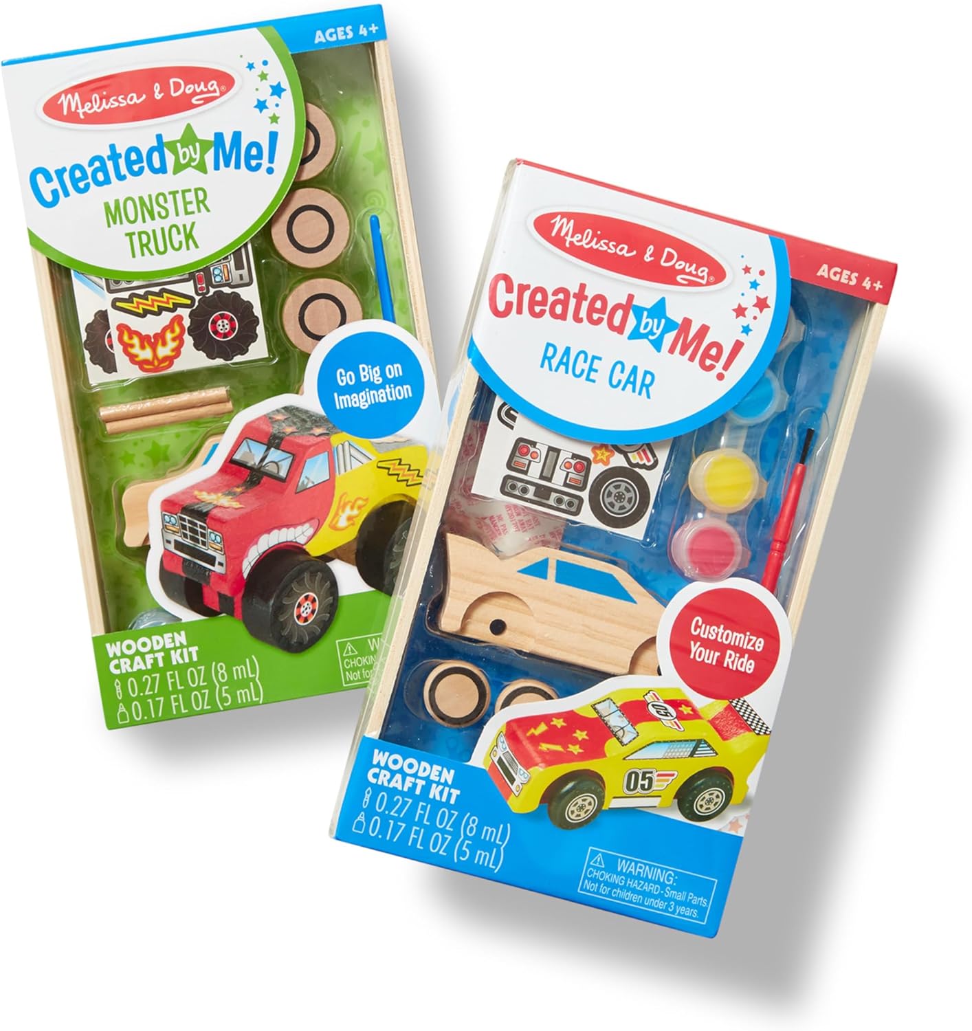 Melissa & Doug Melissa Doug Decorate-Your-Own Wooden Craft Kits Set - Race Car and