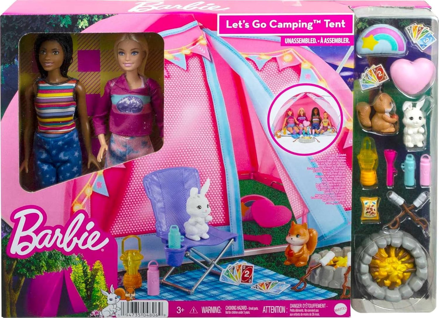 Barbie Dolls 20 It Takes Two Camping Tent Playset