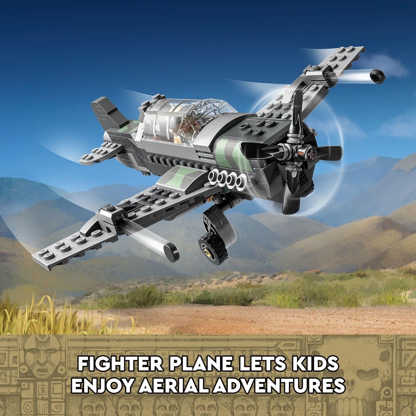 LEGO Indiana Jones and the Last Crusade Fighter Plane Chase 77012 Building Set