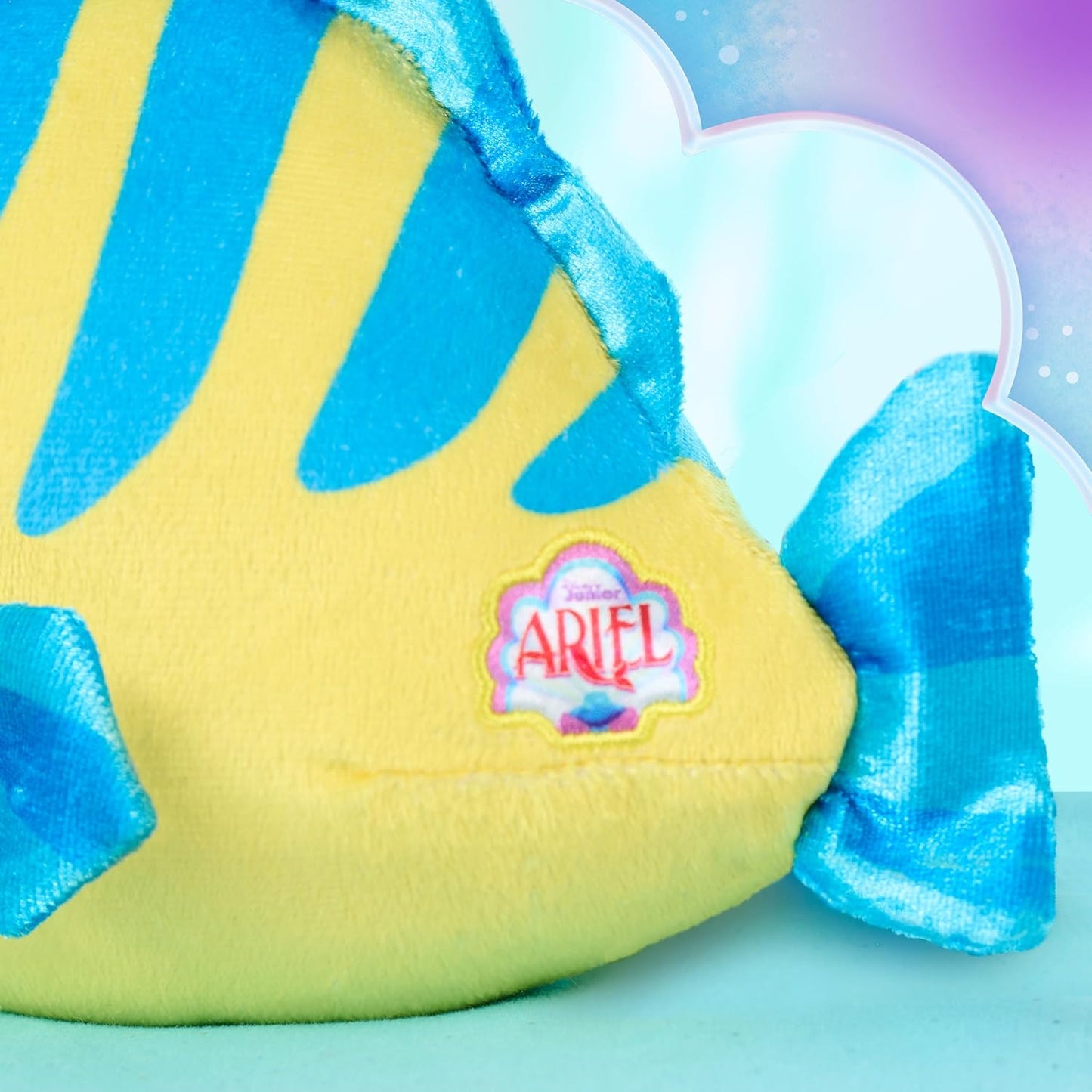 Just Play Disney Junior Ariel Flounder Small 7-inch Plush for Ages 2 Up