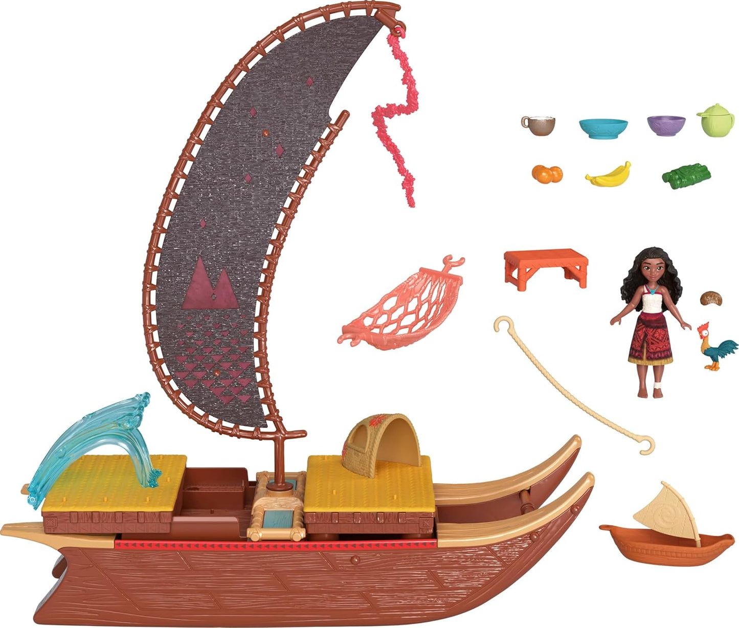 Mattel Disney Moana 2 Moana's Adventure Canoe