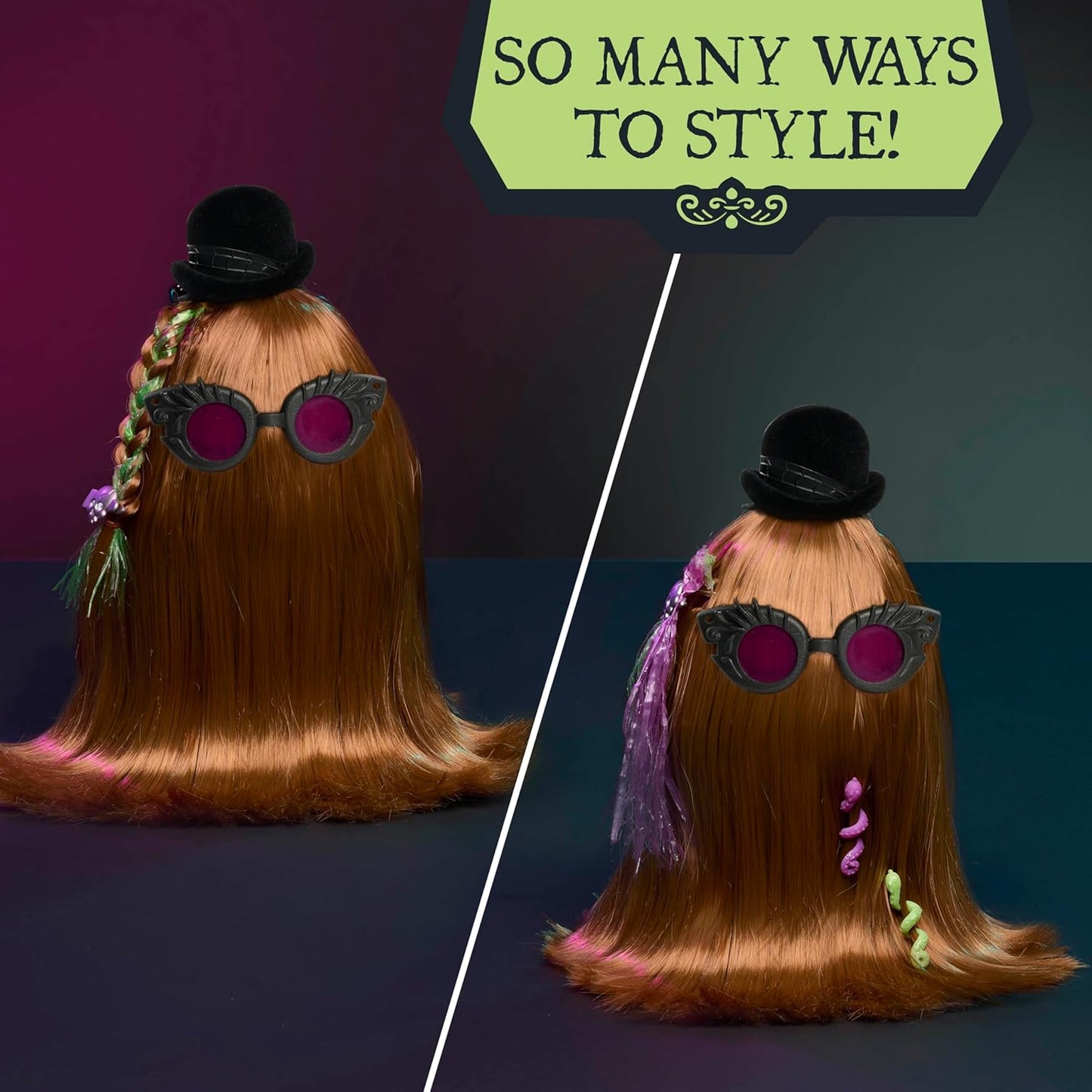 Just Play Wednesday Ignatius Itt 10-inch Styling Head 20-Pieces 360 Degrees of Styling