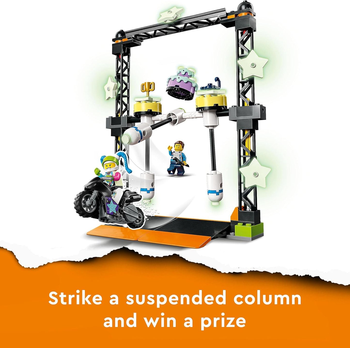 Lego City The Knockdown Stunt Challenge 60341 Building Kit Stuntz Toy for Aged 5