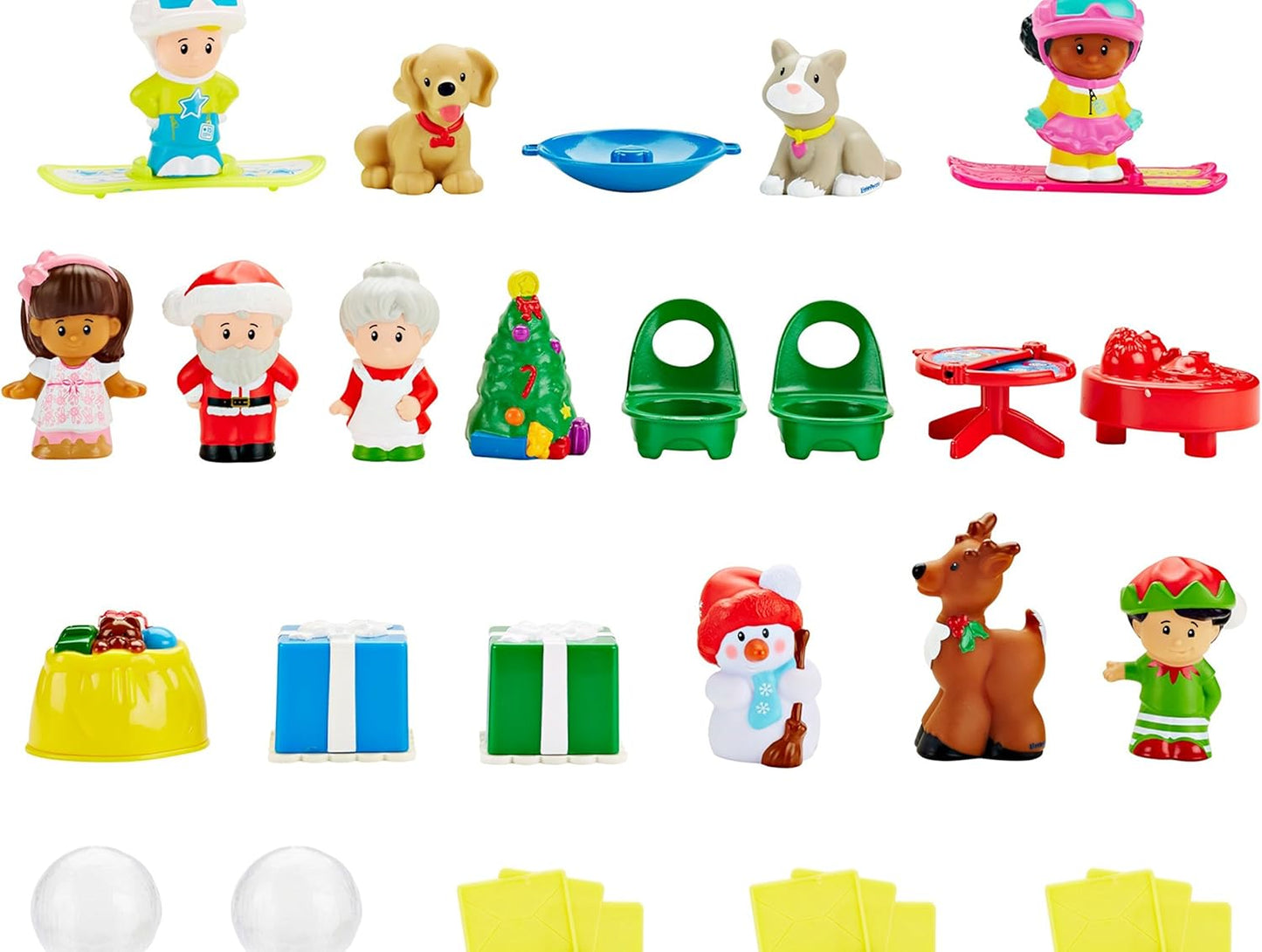 Fisher-Price Little People Toddler Advent Calendar Set of 24 Figures for Christmas Play