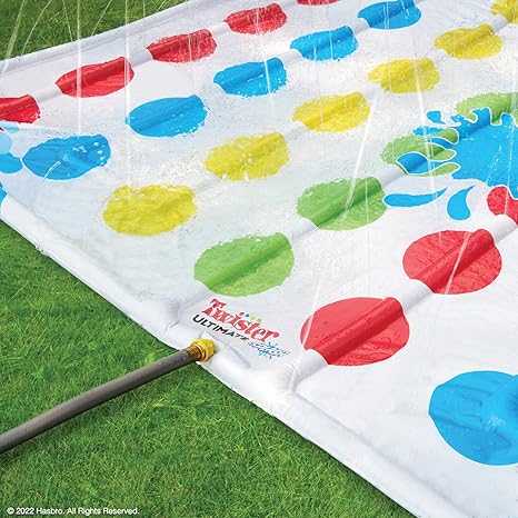 Hasbro Twister Ultimate Splash - Giant Outdoor Inflatable Water Twister Game for -