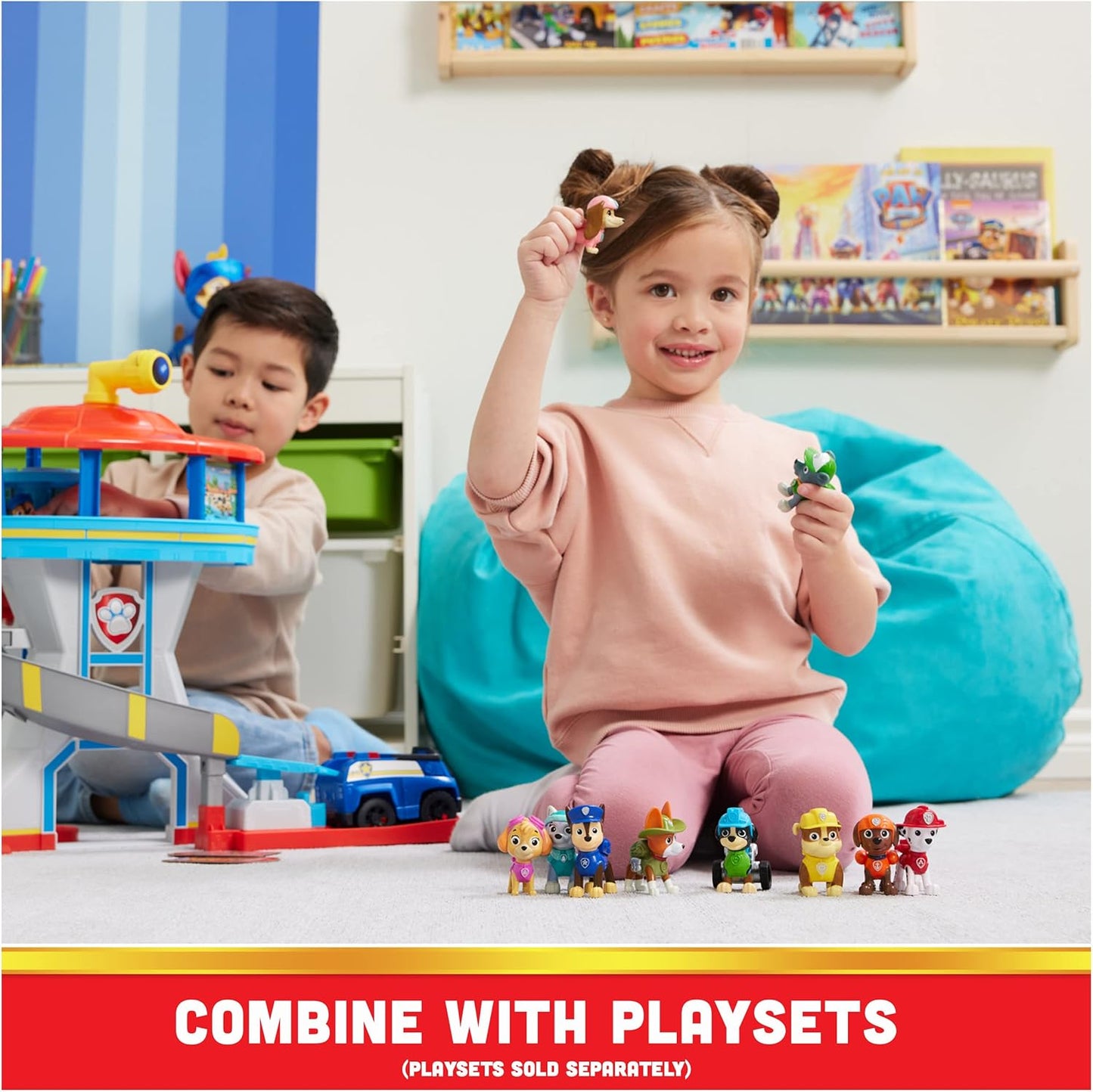 Paw Patrol 10th Anniversary All Paws On Deck Toy Figures Gift Pack with 10 Action Figures