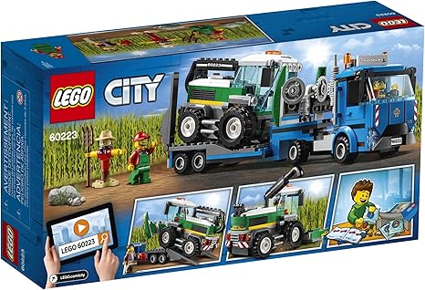 LEGO City Great Vehicles Harvester Transport 60223 Building Kit 358 Pieces