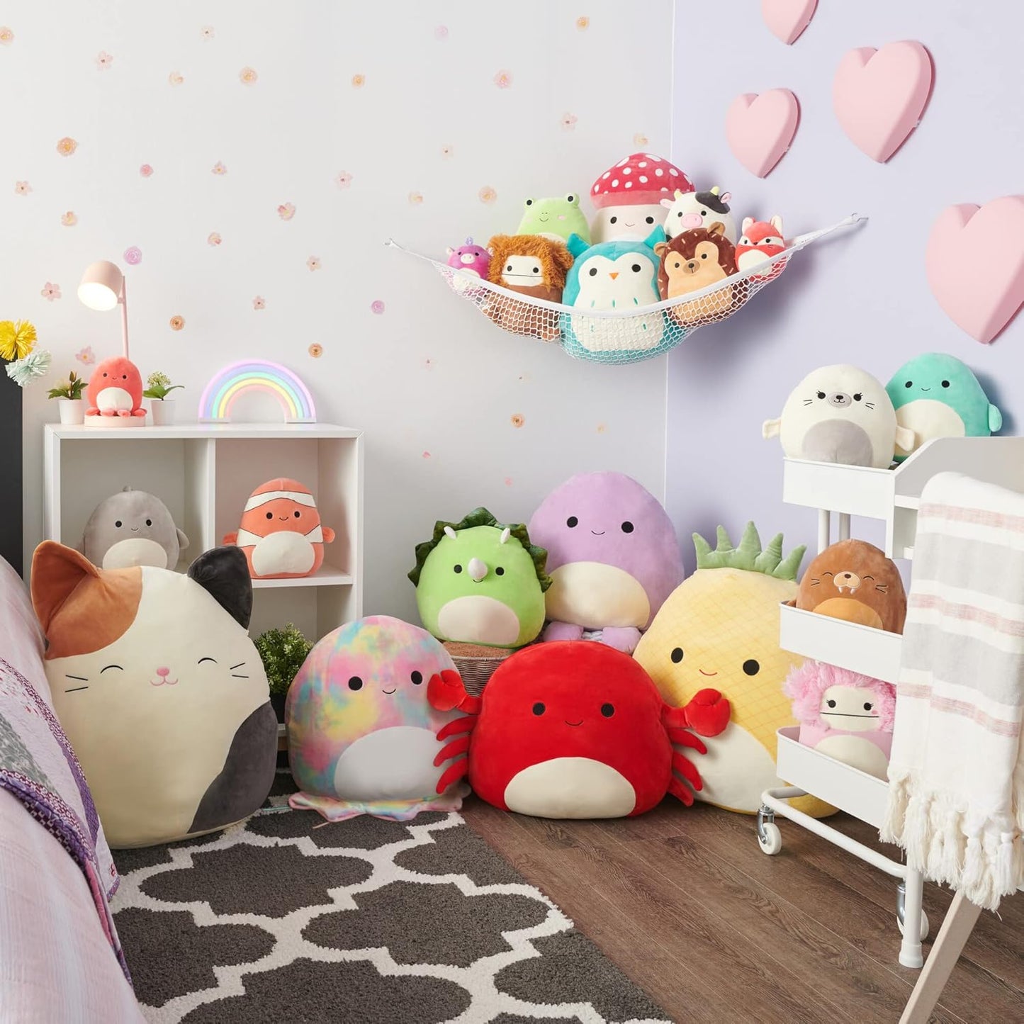 Squishmallows 12-Inch Aldous Teal and Black Fruit Bat - Medium-Sized Ultrasoft Official Kelly Toy Plush