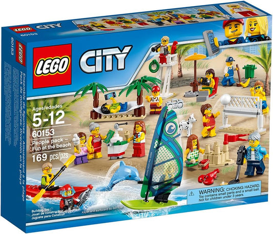 LEGO City Town People Pack - Fun at The Beach 60153 Building Kit 169 Piece