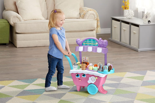 LeapFrog Scoop and Learn Ice Cream Cart Deluxe Frustration Free Packaging Pink