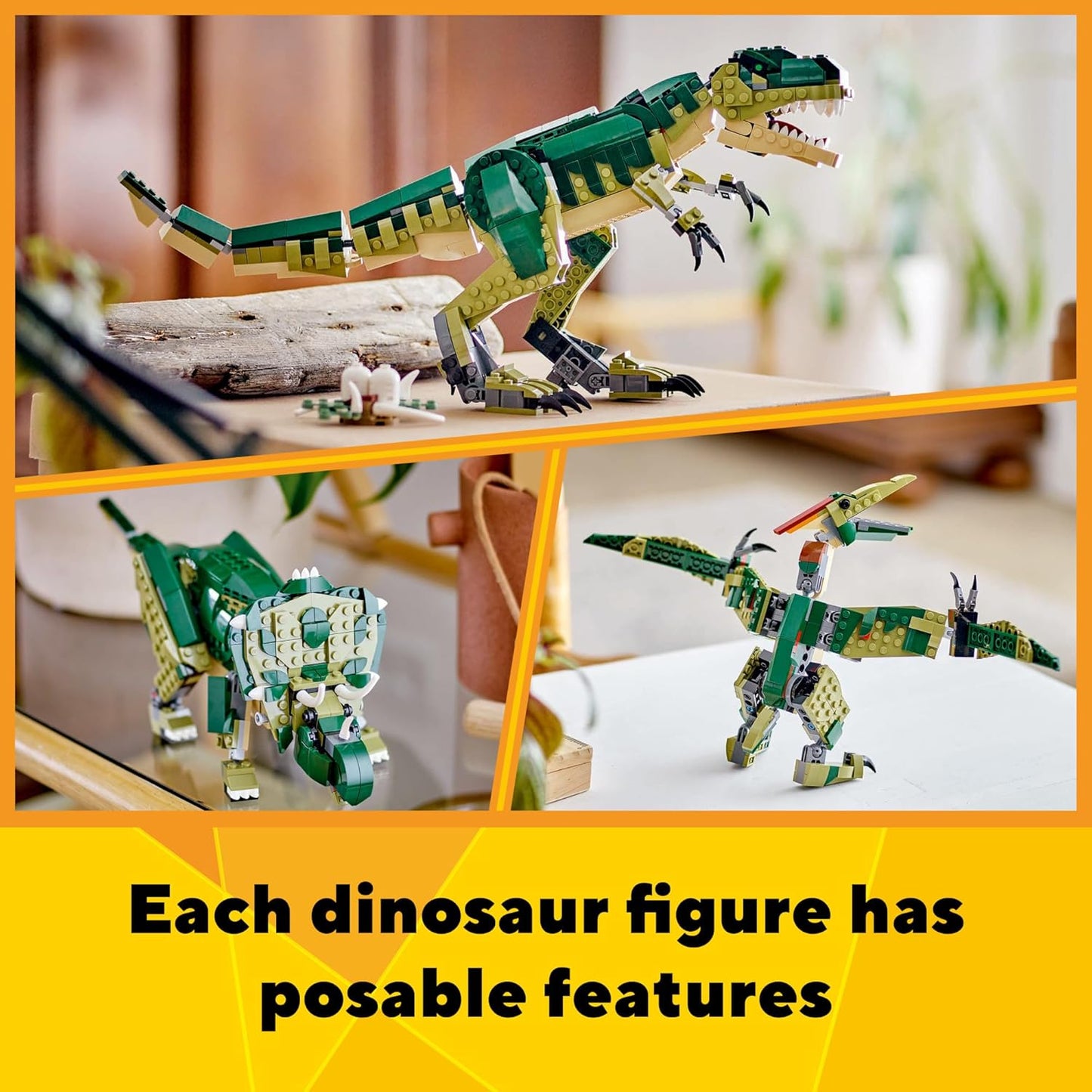 LEGO Creator 3 in 1 T Rex Toy - Dinosaur Toy Building Set
