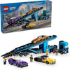 LEGO City Car Transporter Truck with Sports Cars Building Toy Set - Semi Truck Toy with