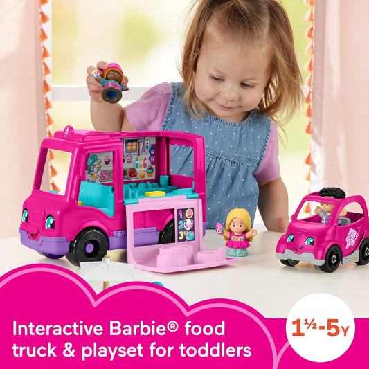 Fisher-Price Little People Barbie Toddler Toy Cupcake Truck Musical Playset