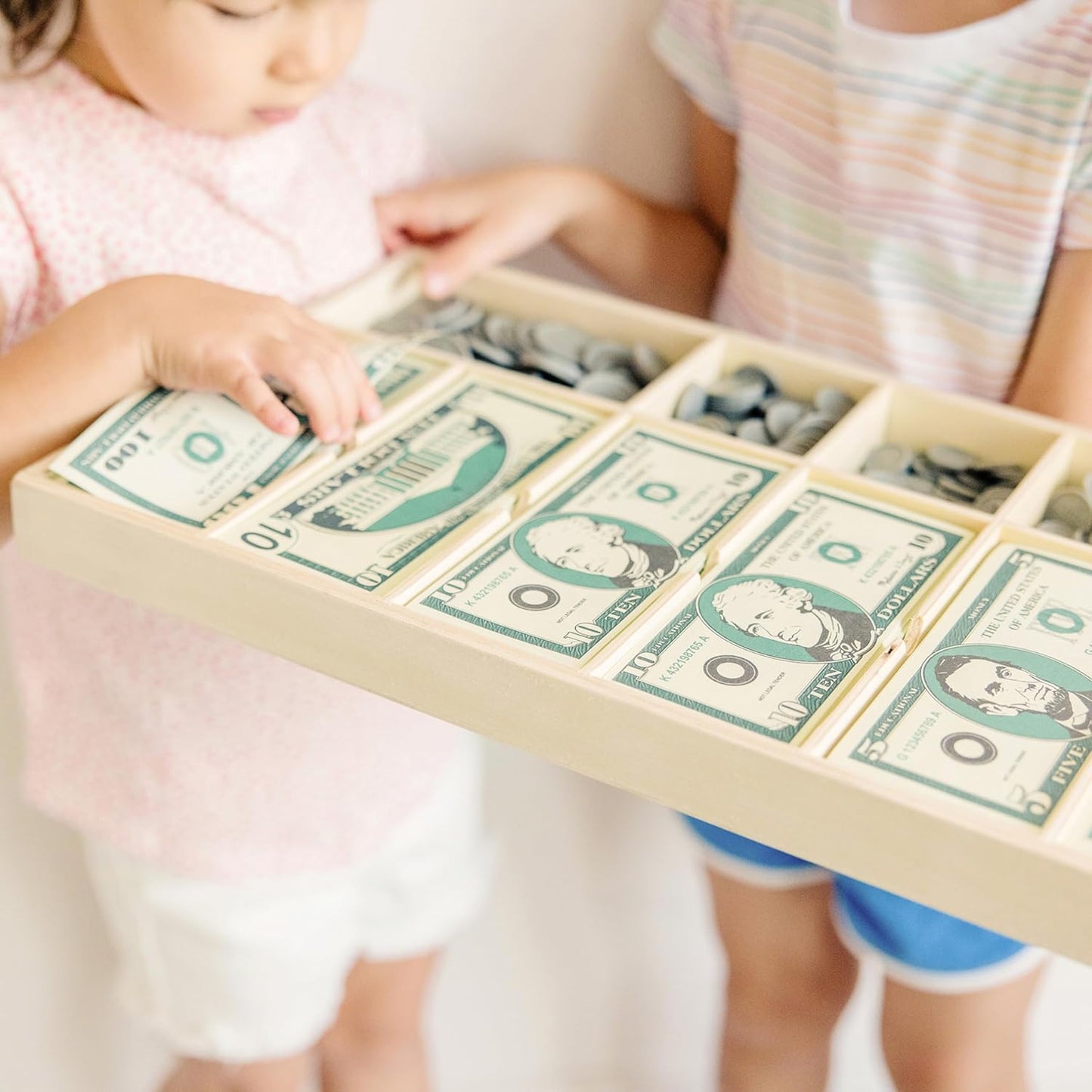 Melissa & Doug Melissa Doug Play Money Set - Educational Toy With Paper Bills and Plastic
