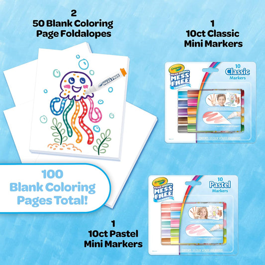 Crayola Color Wonder Mess Free Coloring Kit 120ct 100 Mess Free Coloring Pages 20 Mini