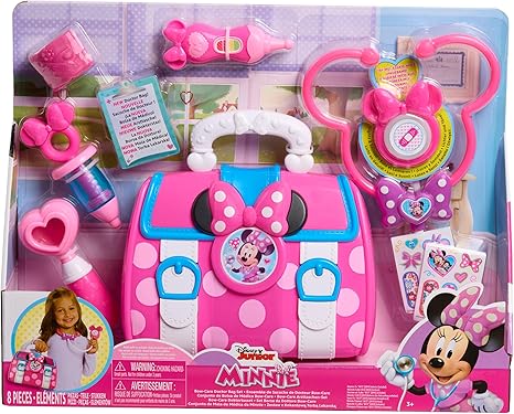 Just Play Disney Junior Minnie Mouse Bow-Care 8-piece Doctor Kit for Toddlers Ages 3-5