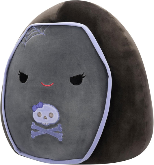 Squishmallows Original 16-Inch Julianne Grey and Purple Coffin - Official Jazwares Plush