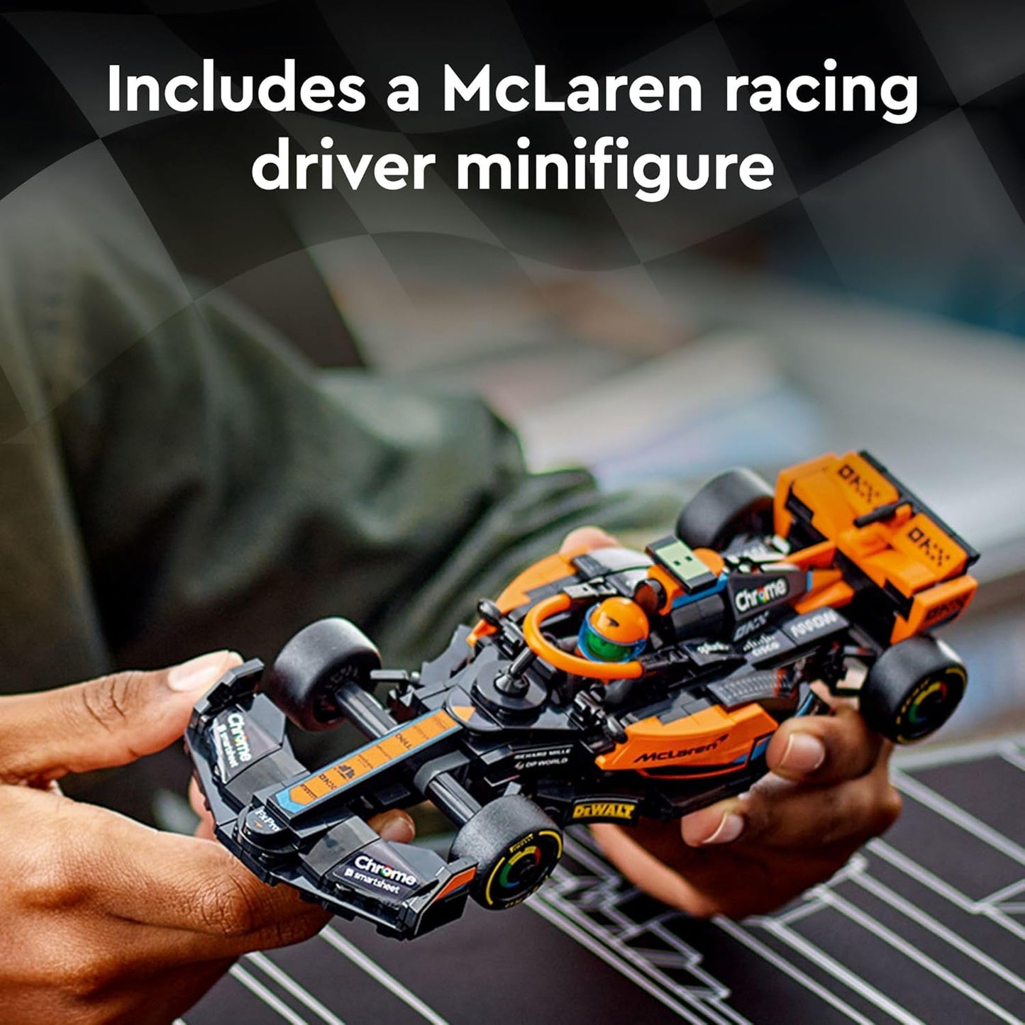 LEGO Speed Champions 2023 McLaren Formula 1 Race Car Toy for Play and Display Buildable