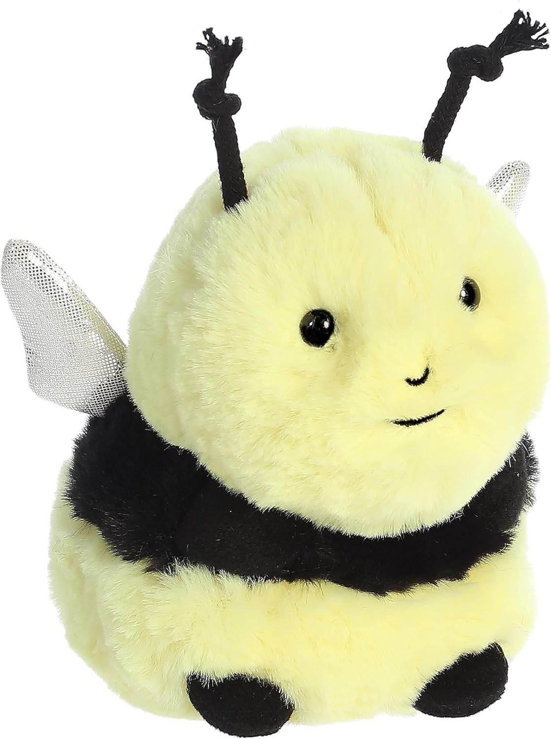 Aurora Round Rolly Peta Bee Happya Stuffed Animal - Adorable Companions - On-The-Go Fun -