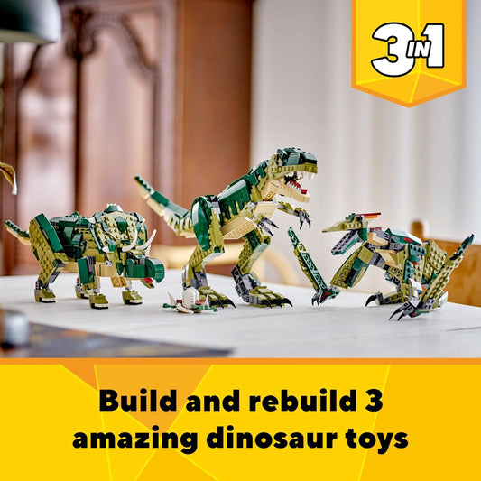 LEGO Creator 3 in 1 T Rex Toy - Dinosaur Toy Building Set