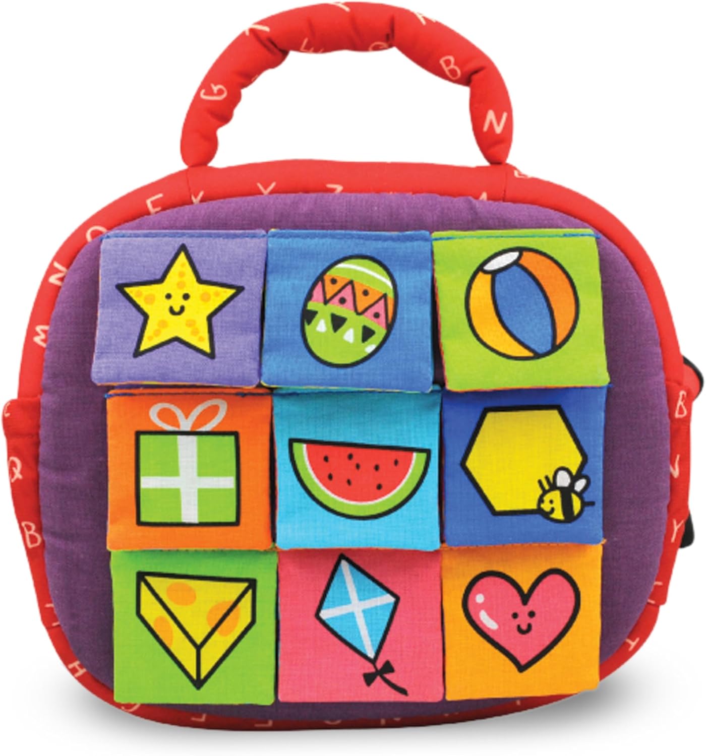 Melissa & Doug Melissa Doug K's Take-Along Shape Sorter Baby Toy with 2-Sided Activity