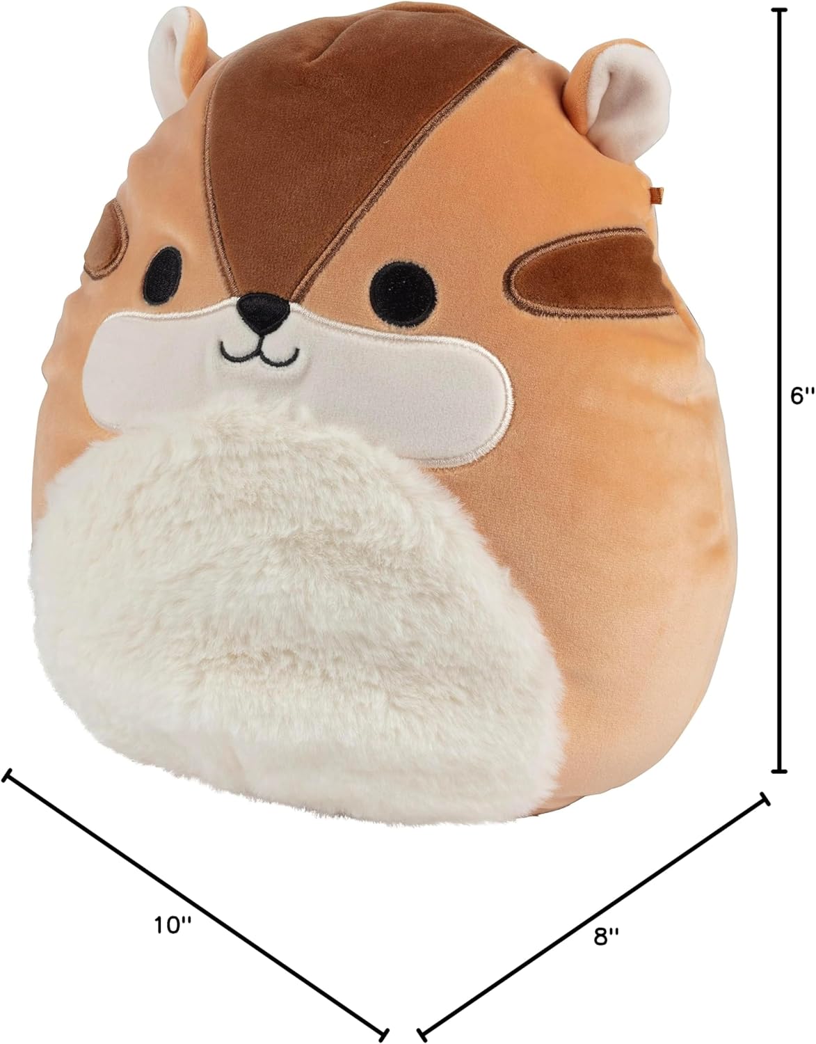 Squishmallows Original 10-Inch Melzie The Chipmunk - Official Jazwares Plush