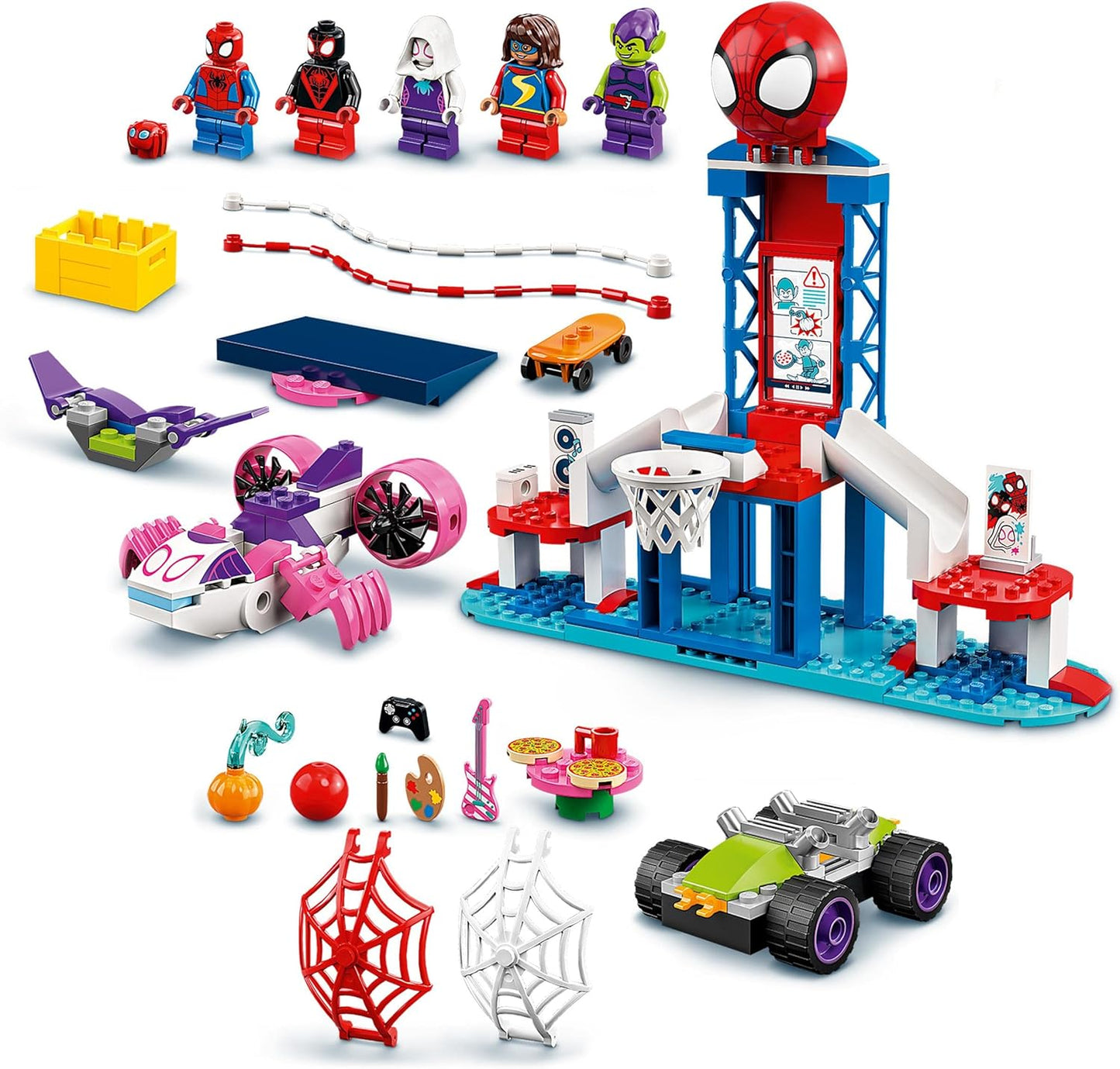 LEGO Super Heroes Marvel Spidey and His Amazing Friends Spider-Man Webquarters Hangout