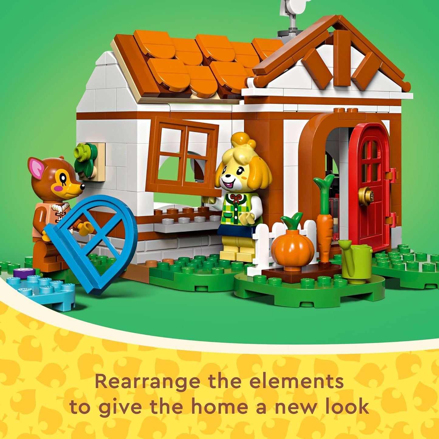 LEGO Animal Crossing Isabelle's House Visit Buildable Creative Toy for Includes Fauna and