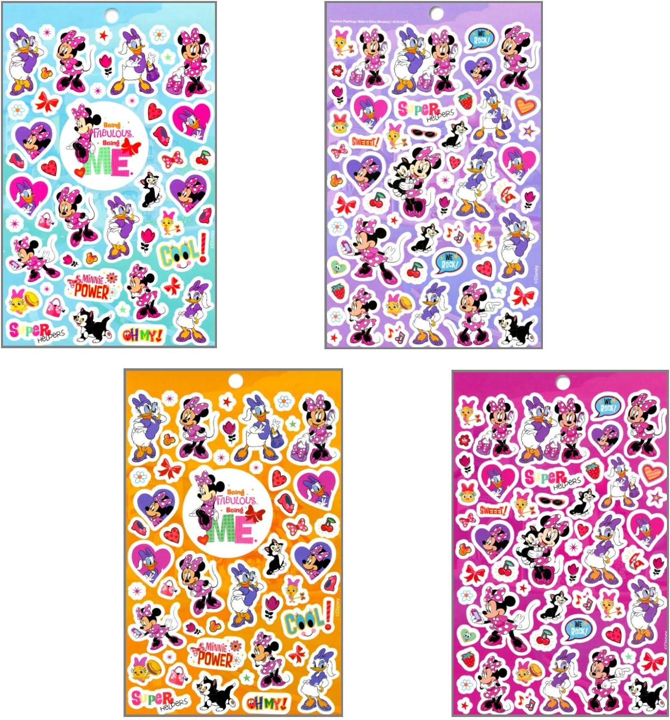 Disney Mickey Mouse Sticker Pad and Minnie Mouse Sticker Pad Set Over 400 total