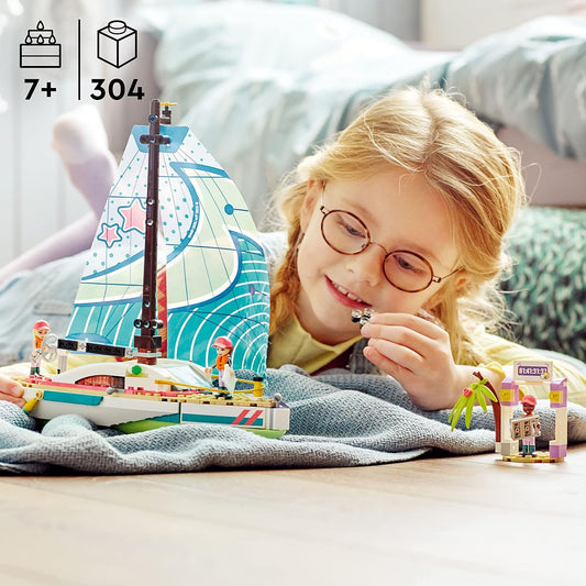 LEGO Friends Stephanie's Sailing Adventure Toy Boat Set 41716 Sailboat Building Toy with