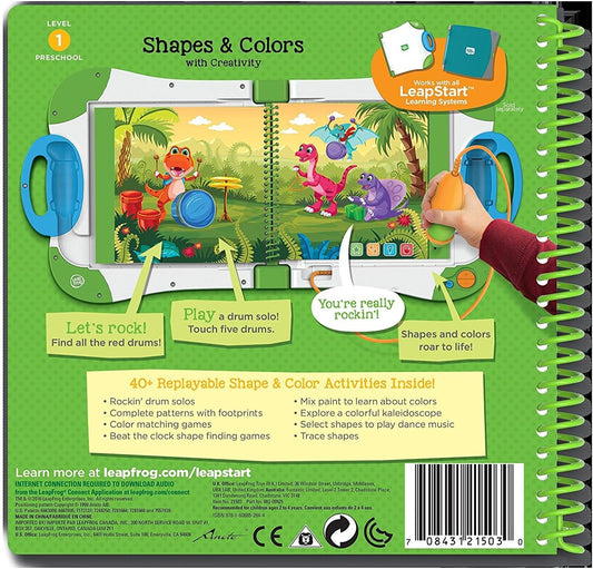 LeapFrog LeapStart Preschool Activity Book Shapes and Colors and Creativity