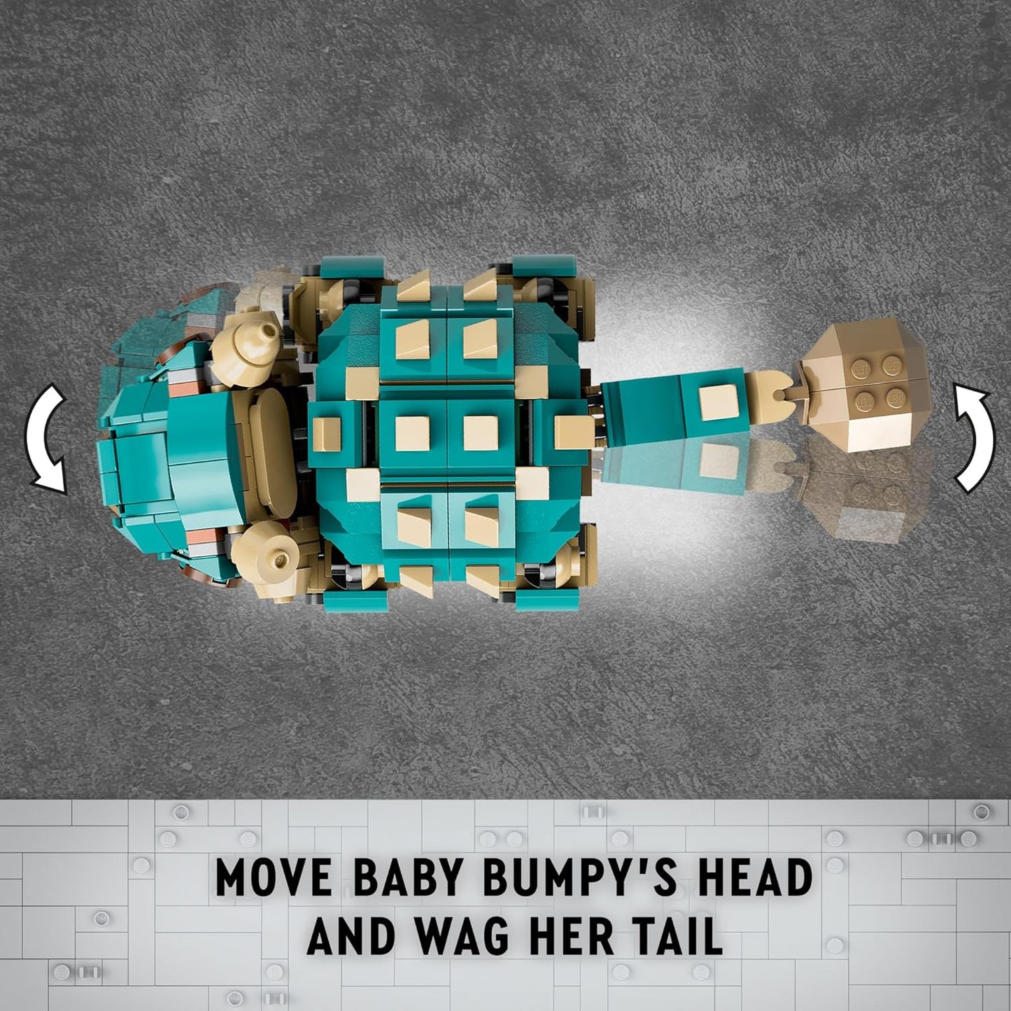 LEGO Jurassic World Baby Bumpy Ankylosaurus Dinosaur Toy for Camp Cretaceous and Aged 7 Plus Fun Build-a-Dinosaur Jurassic Park Toy for Boys and Girls Animal Toy Playset