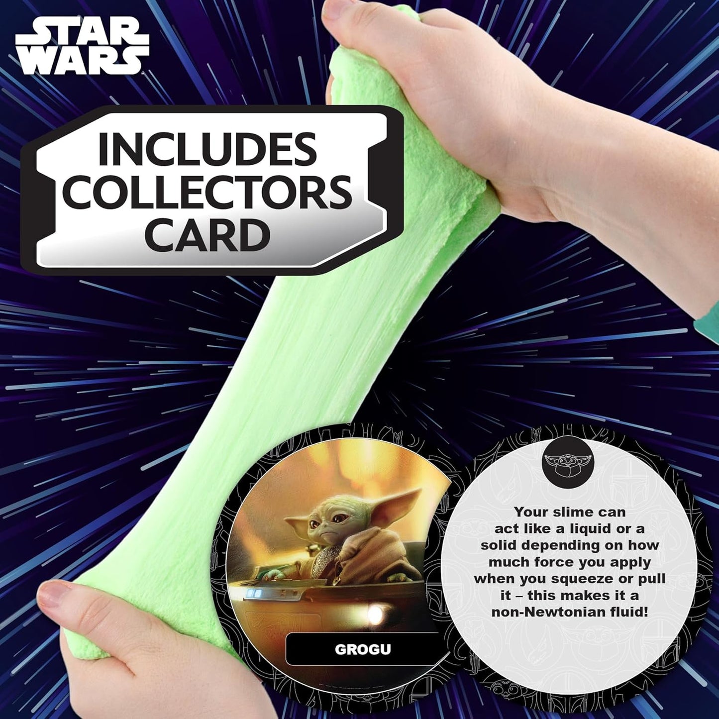 STAR WARSa The Mandalorian Grogu Green Slime 8oz Star Wars Slime Pre-Made Slime Party