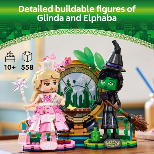 LEGO Wicked Elphaba Glinda Figures Building - Wicked for Girls Boys Age 10 - Buildable Wicked Doll