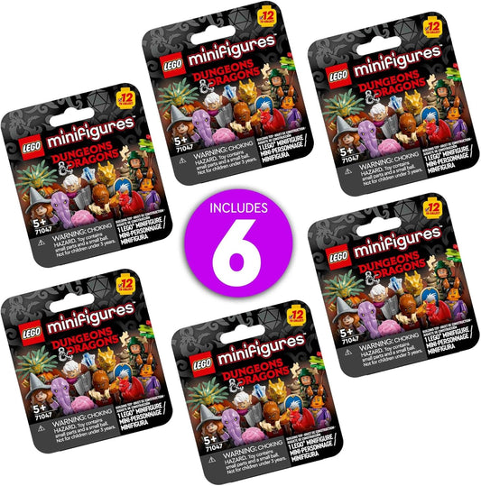 LEGO Minifigures Dungeons Dragons 6 Pack - Toy for Boys Girls Ages 5 - Figures for Adult