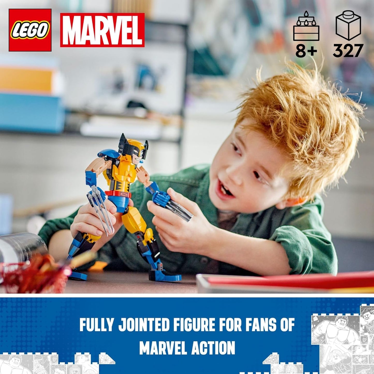 LEGO Marvel Wolverine Construction Figure 76257 Buildable Marvel Action Figure Fully