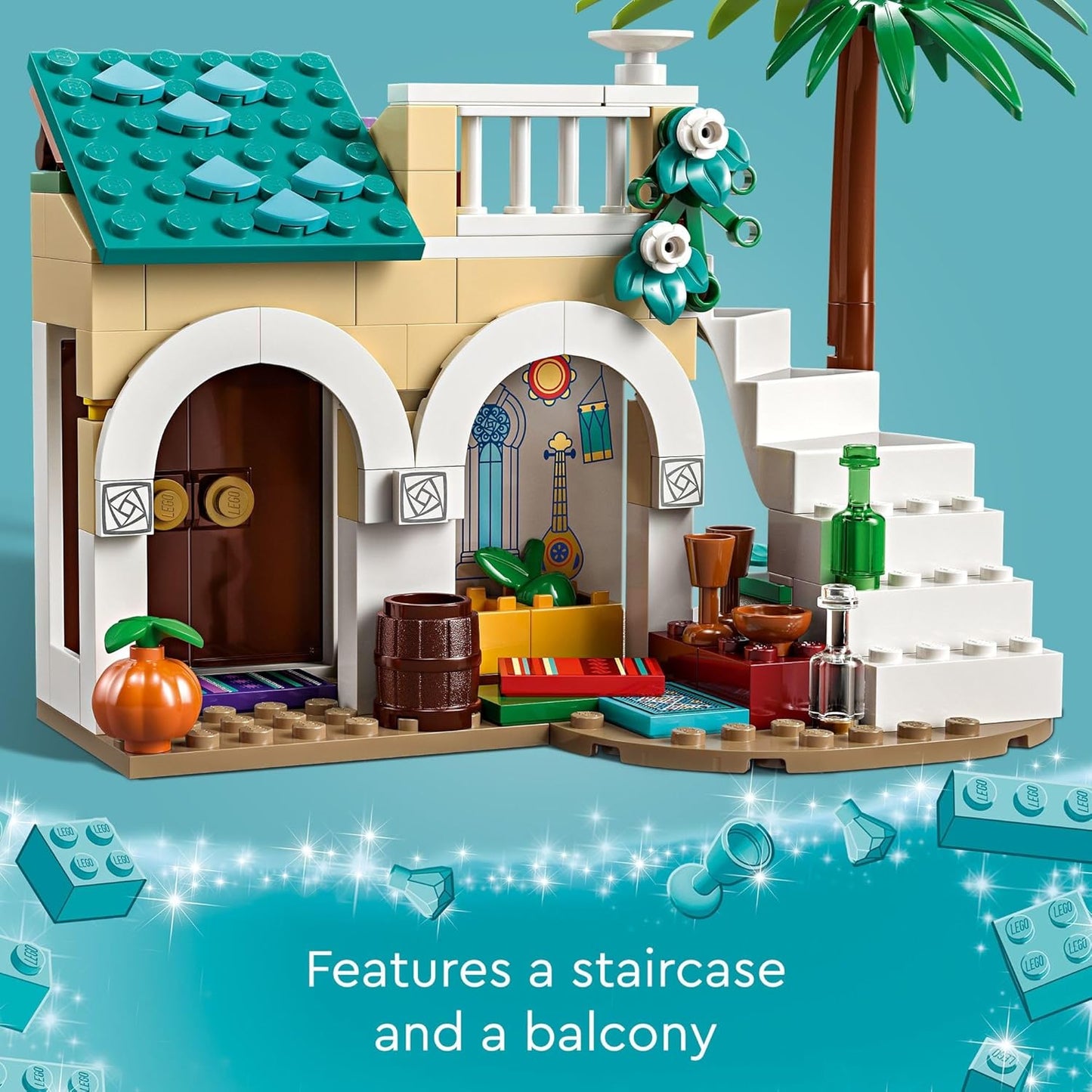 LEGO Disney Wish Asha in The City of Rosas 43223 Building Toy Set A Buildable Model from