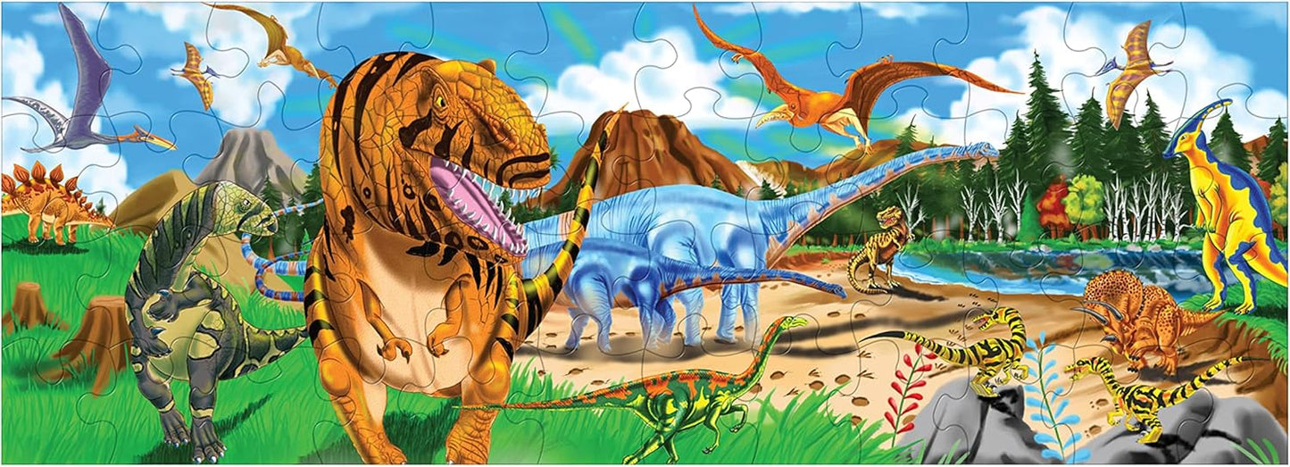 Melissa & Doug Melissa Doug Land of Dinosaurs Floor Puzzle